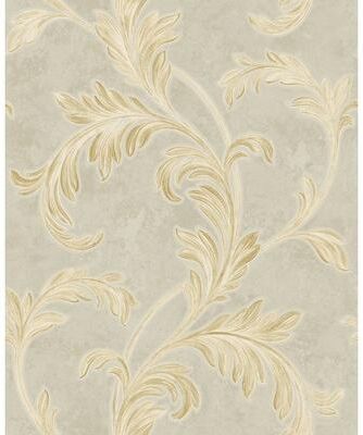 Seabrook Designs Biltmor Acanthus Scrolls Unpasted Wallpaper