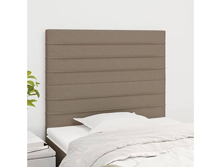 KTHLBRH Kopfteil aus 2 Teilen aus Stoff, taubengrau, klassisches Design, elegantes Design, höhenverstellbar, Beine aus massivem Lärchenholz, stabile Rückenunterstützung, ideal