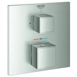 Thermostat-Brausebatterie Grohtherm Cube 24153, Fertigmontageset für Rapido SmartBox