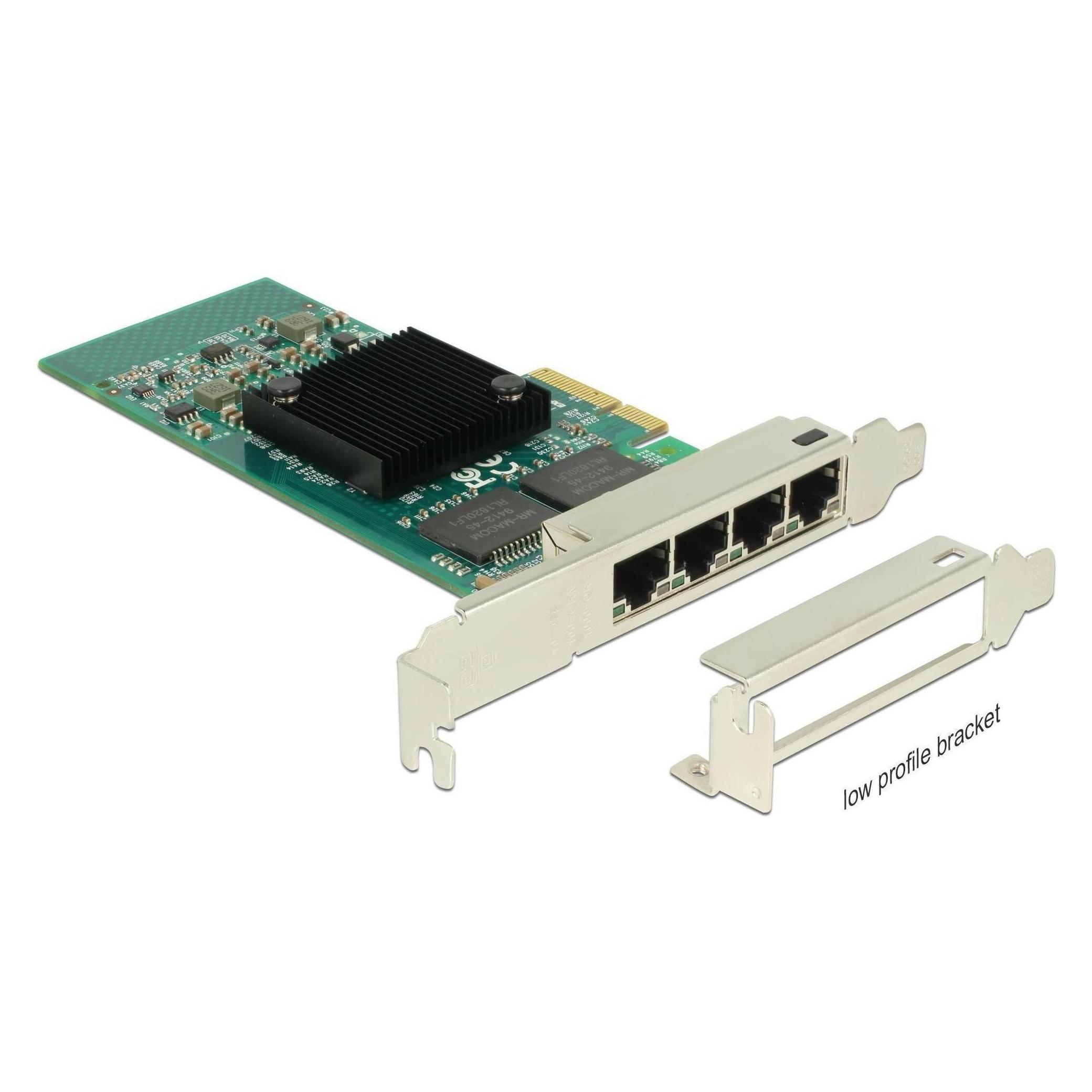 Delock PCI-Express Netzwerkkarte, 4x1Gbps (Mini PCI Express) (89946)