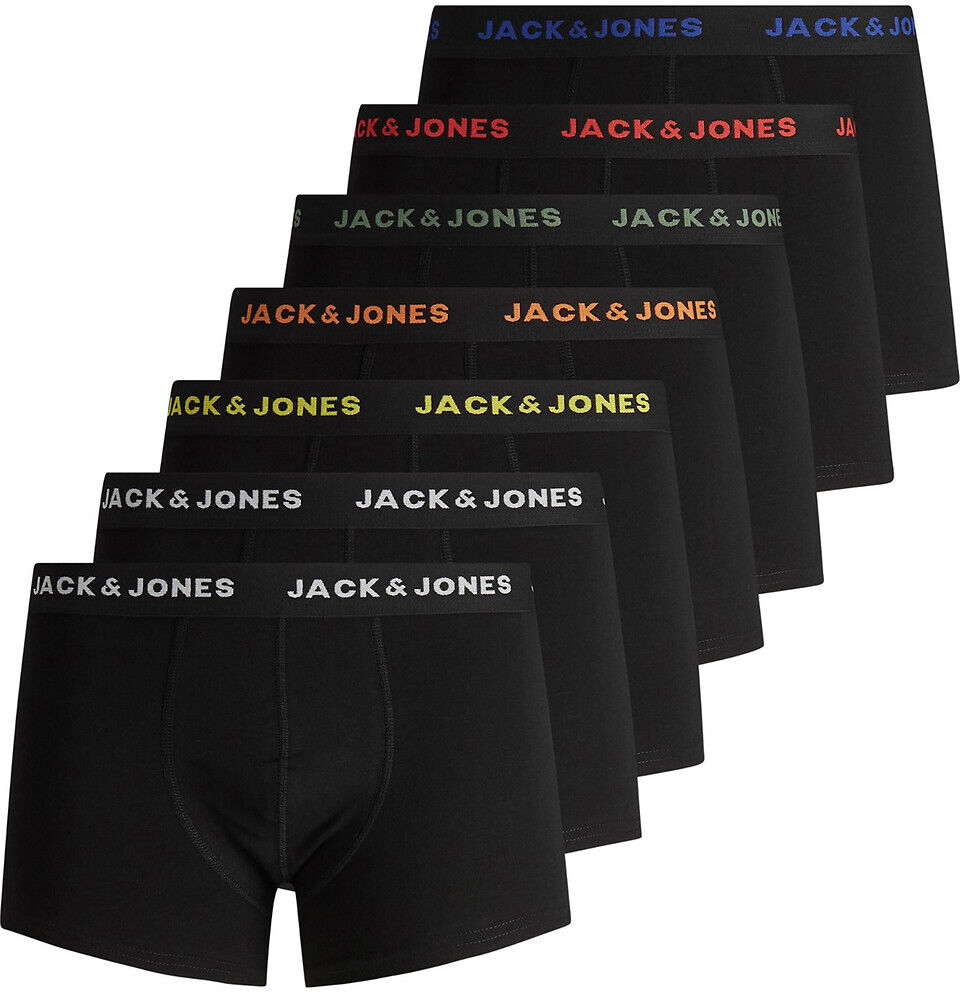 JACK & JONES Lot de 7 boxers unis