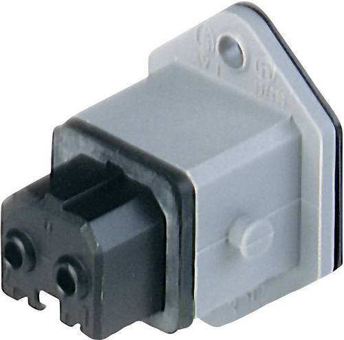 Hirschmann 930647106-1 Netz-Steckverbinder STAKEI Buchse, Einbau vertikal Gesamtpolzahl: 2 + PE 16A Grau 1St.