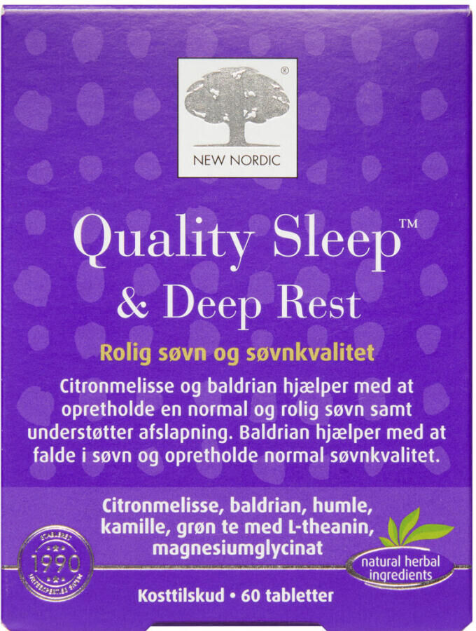 New Nordic Quality Sleep & Deep Rest Kosttilskud 60 stk