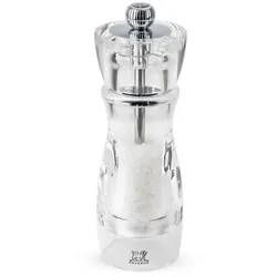 PEUGEOT Salzmühle VITTEL 16cm Acryl Transparent Stahlmahlwerk Gewürzmühle