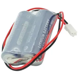 AccuCell Batterie passend für die Maxell 2CR17450 Lithium Batterie mit Kabel und Stecker, D80UB016150
