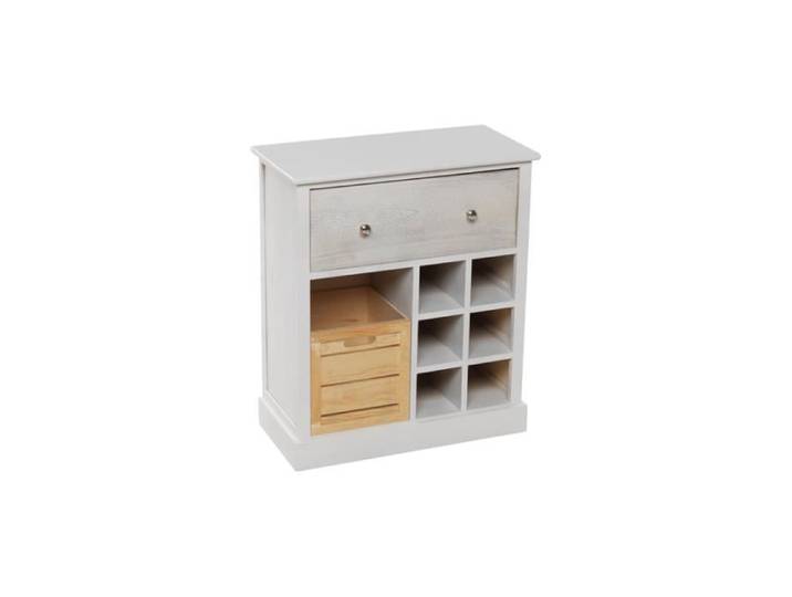 Commode cérusé 6 bouteilles - Meuble déjà monté