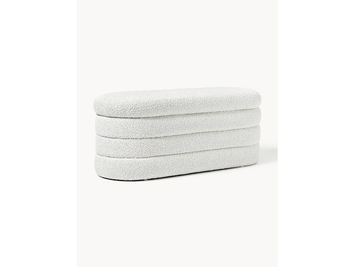 Banc rembourré en bouclette avec rangement Alto