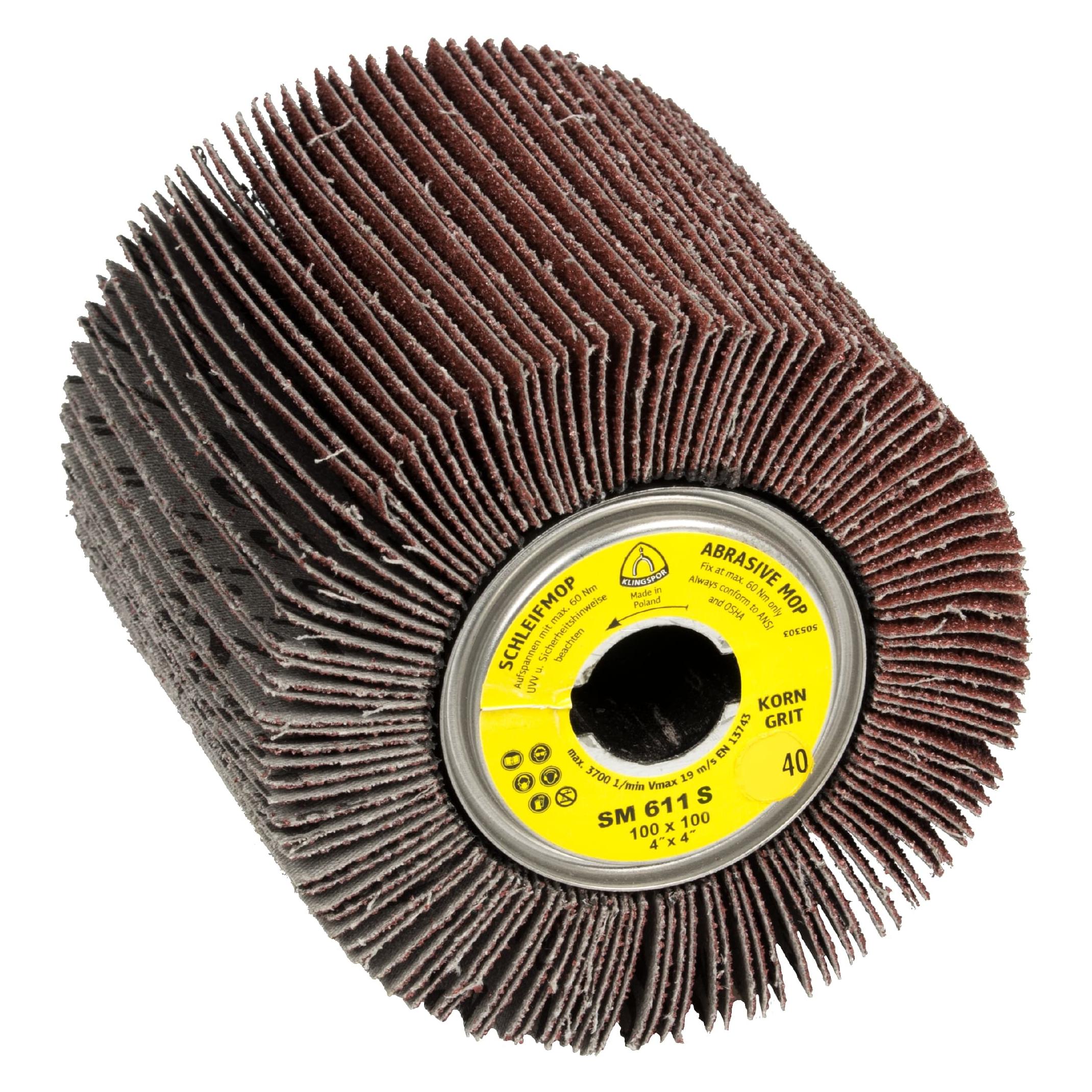 Klingspor SM 611 S - Schleifmopräder 100 x 100 x 19 mm (120) (93076)