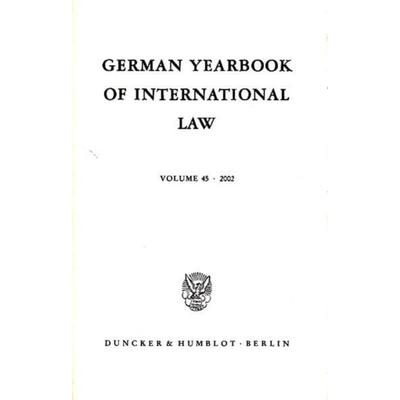 German Yearbook of International Law - Jahrbuch für Internationales Recht., Gebundene Ausgabe von , Duncker & Humblot, 978-3-428-11135-0