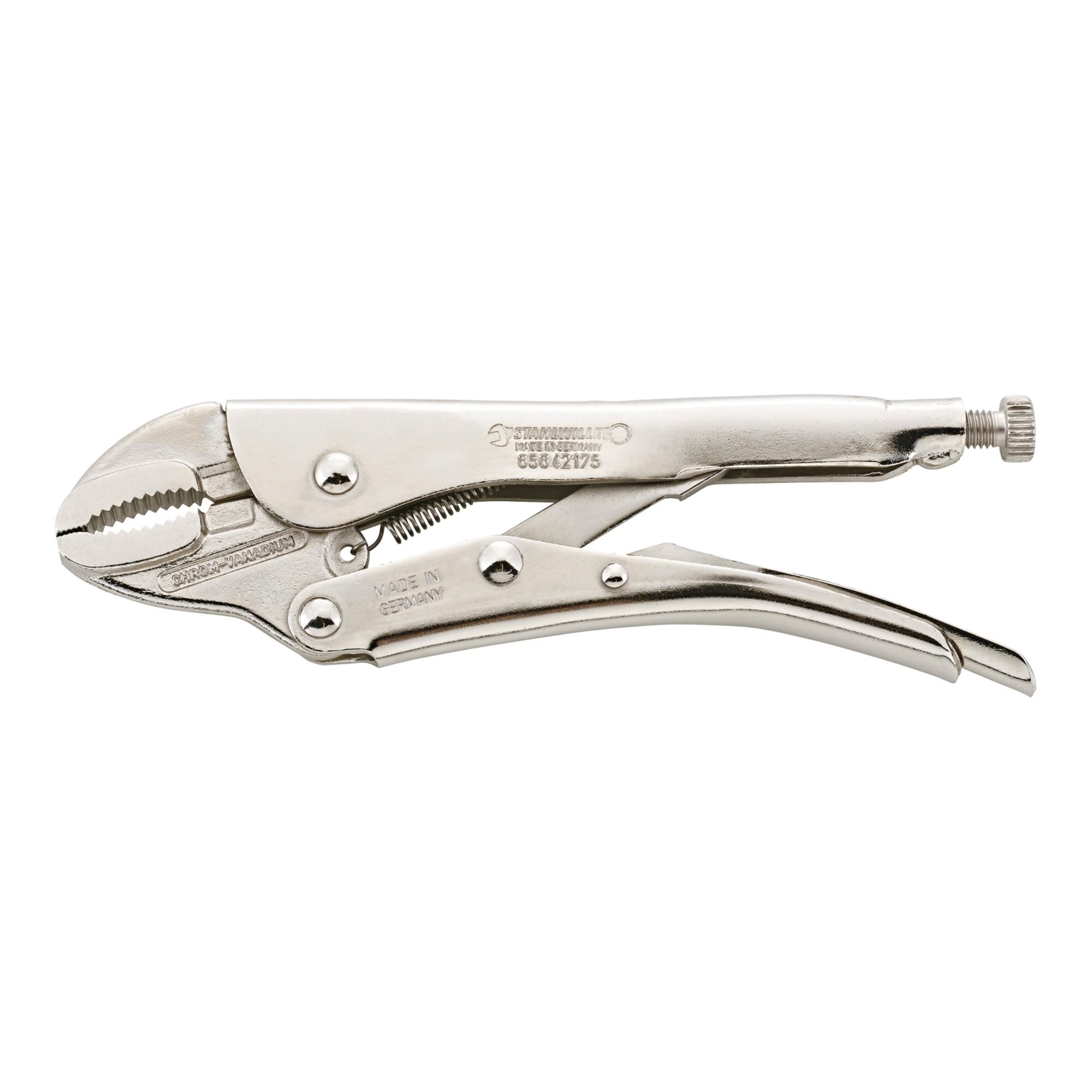 Stahlwille Gripzange L.250mm Kopf glanzvernickelt Griffe glanzvernickelt (65642250)