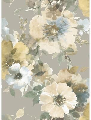 Seabrook Designs Cyprus Floral Unpasted Wallpaper