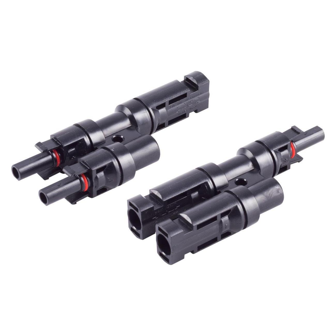 Shiverpeaks -PV4 T-Adapter Set, 2/1, IP68, 1.5kV, schwarz (Solarstecker) (BS02-21012)
