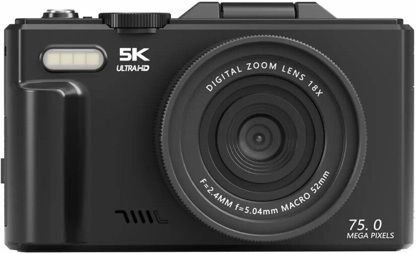 Denver Digital Kamera med 3" IPS Flipskærm & 16 MP CMOS & Autofokus / Slow Motion / Time Lapse - Sort