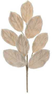 Melrose International Beaded Magnolia Leaf Spray (Set of 2)