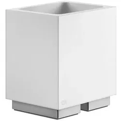 Gessi Rettangolo Accessoires Glashalter Standversion, Becher weiß, 20831030, Farbe: Kupfer PVD