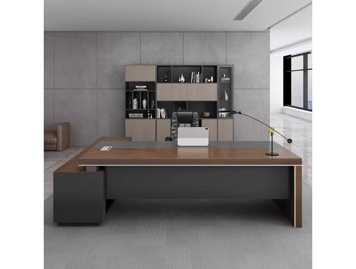 Bureau d'ordinateur noir moderne pour chambre à coucher, bureau de travail, bureau d'écriture, bureau de jeu, table de travail pour atelier et bureau à domicile