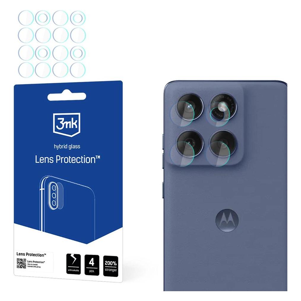 3MK Lens Protection Hybrid Camera Lens Glass for Motorola Edge 60 Fusion (4 Stk., Motorola Edge 60 Fusion) (W-3LenProt-ME60F-0)