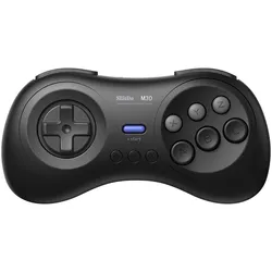 8bitdo M30 Bluetooth Wireless Pad (Android, Linux, Raspberry Pi 3, Switch, Windows), Gaming Controller, Schwarz