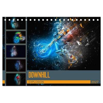 Downhill Explosion (Tischkalender 2027 DIN A5 quer), CALVENDO Monatskalender