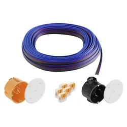 Schlüter Systems LIPROTEC-ZS Set Niedervolt-Verkabelung Wagoklemme Anklemm-Set 5-adrig