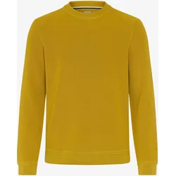 Brax Herren Strickpullover Style ROY safran, dunkelgelb, Gr. M