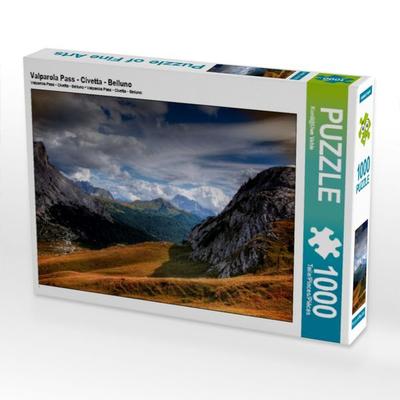 CALVENDO Puzzle Valparola Pass - Civetta - Belluno | 1000 Teile Lege-Größe 64x48cm Foto-Puzzle für glückliche Stunden