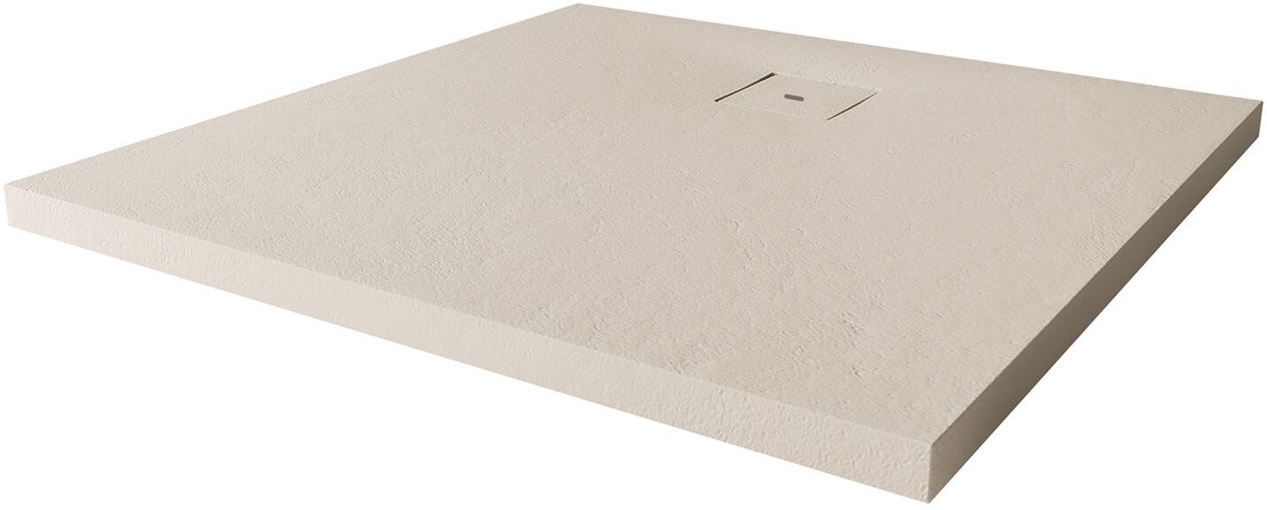 Breuer Modern Line Steinoptik Quadratduschwanne 90 x 90 cm, Duschwannen, 1410.084.000.017, sandstein - sandstein