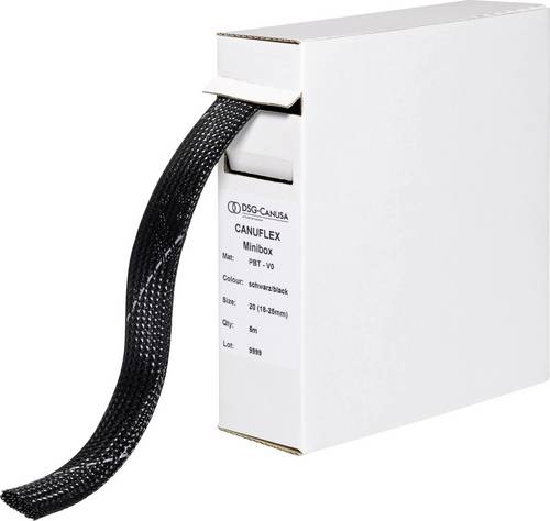 DSG Canusa 8694010952 Geflechtschlauch Schwarz PBT 9 bis 15mm 10m