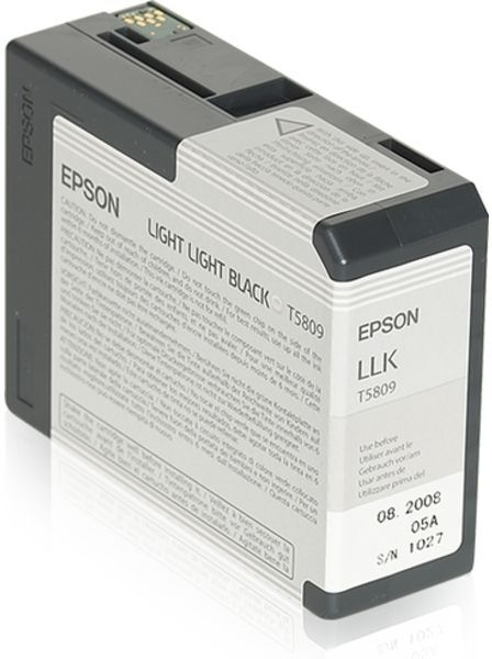 Epson T580 (C13T580900) - Helles Hellschwarz - Druckerpatrone