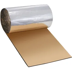 VEVOR Dämmmatte Auto 3,3m2 Antidröhnmatte 419,1x8001mm Fahrzeugdämmung 200mil(5mm) Stärke Aluminium-Folie Schallschutzmatte Hitzebeständig Lärmschutz Akustikdämmung Geräuschdämmung