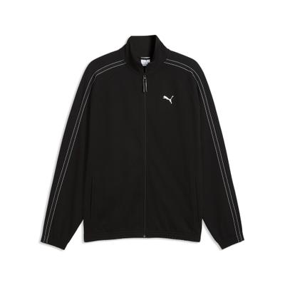 Trainingsjacke PUMA "PUMA Class Relaxed Trainingsjacke mit Reißverschluss Herren", Herren, Gr. S, schwarz, Obermaterial: 32% Polyester, 66% Baumwolle, 2% Elasthan. Besatz: 100% Baumwolle, Jacken Trainingsjacke