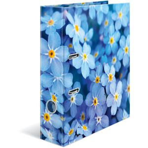 Herma Ordner 19557 Flowers, Karton, A4, 7cm, Motiv Blue Flowers