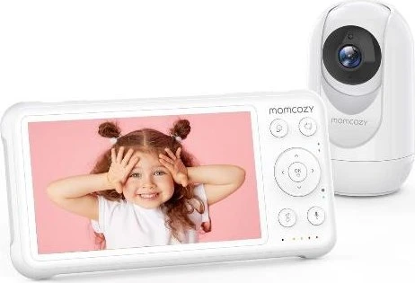 Momcozy Video-Babyphone, 12,7cm (5 Zoll), mit Akku, 1080P HD-Kamera