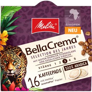 Melitta Kaffeepads BellaCrema Selection des Jahres, mittlere Röstung, 100% Arabica, 16 Pads, 16 Stück
