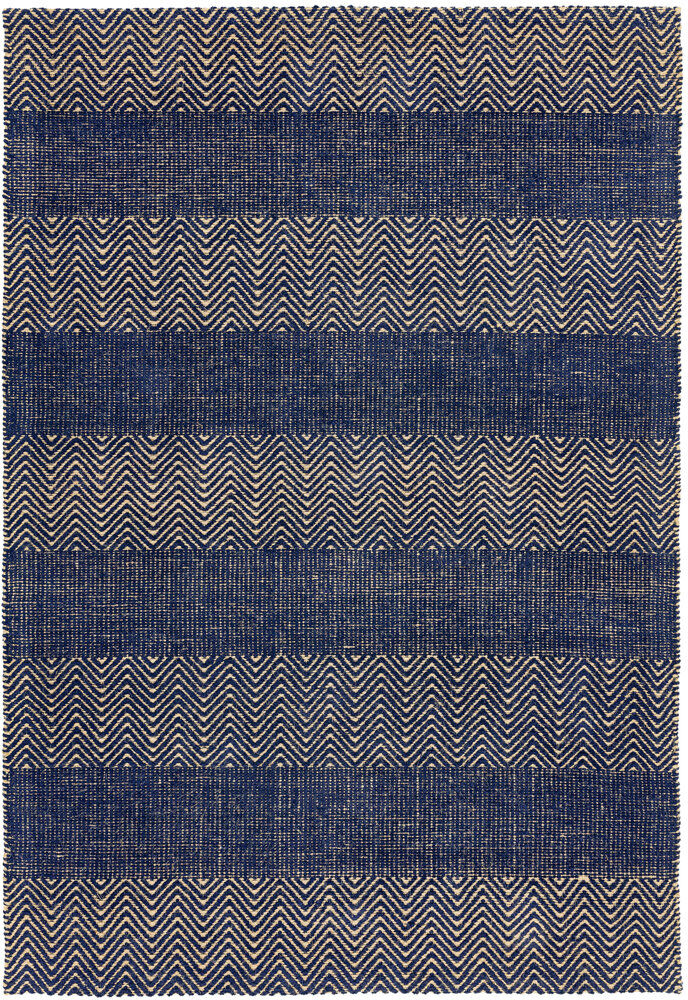 Sol 27 Outdoor Aaisha Jute Flatweave Navy Rug Navy Rectangle 100 x 150cm