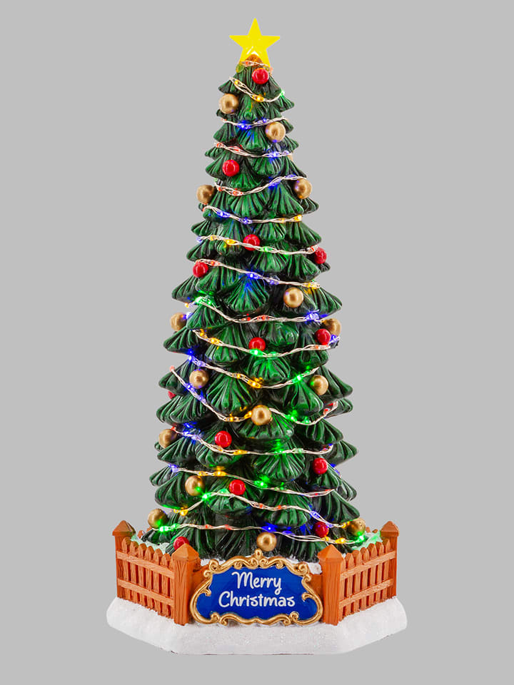 Lotti LED-Dekofigur "Weihnachtsdorf" in Bunt - (H)30 cm - Ø 15 cm - onesize