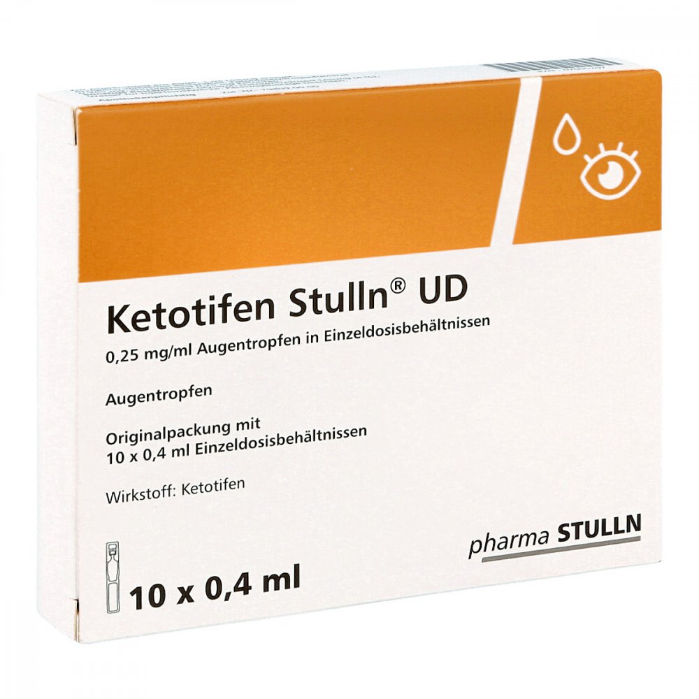 PHARMA STULLN GmbH Ketotifen Stulln UD 0,25mg/ml Augentropfen 07005207