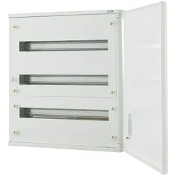 Eaton 240733 Oberputz Flachverteiler komplett, weiß, 24TE pro Reihe, 3 Reihen, Ausführung A BF-O-3/72-A