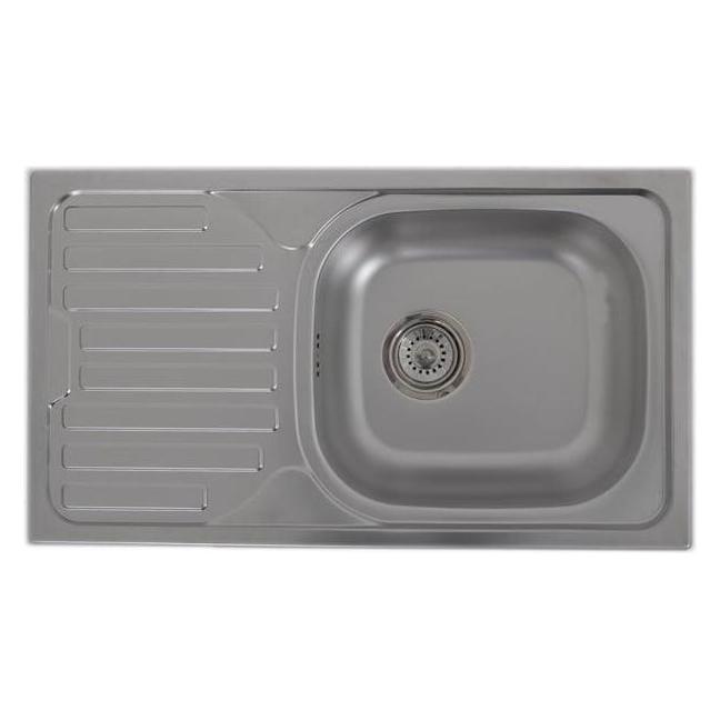 Asil Krom Stainless Steel Sink Linen As07+ Syphon (76 cm, 76 cm) (44389945)