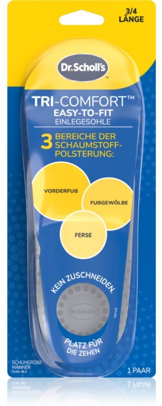 Scholl Dr. Scholl's Tri-Comfort semelles chaussures taille Large - Men's EU 40 - 46.5 1 une paire de