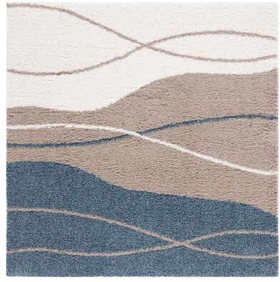SAFAVIEH Calico Shag Chang Abstract 1.5-inch Thick Rug