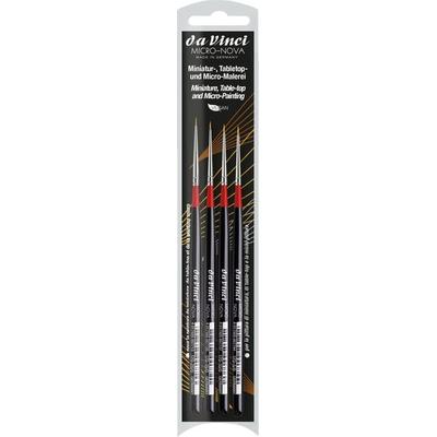 da Vinci Pinselset Micro-Nova, synthetisch/schwarz, 4er Set
