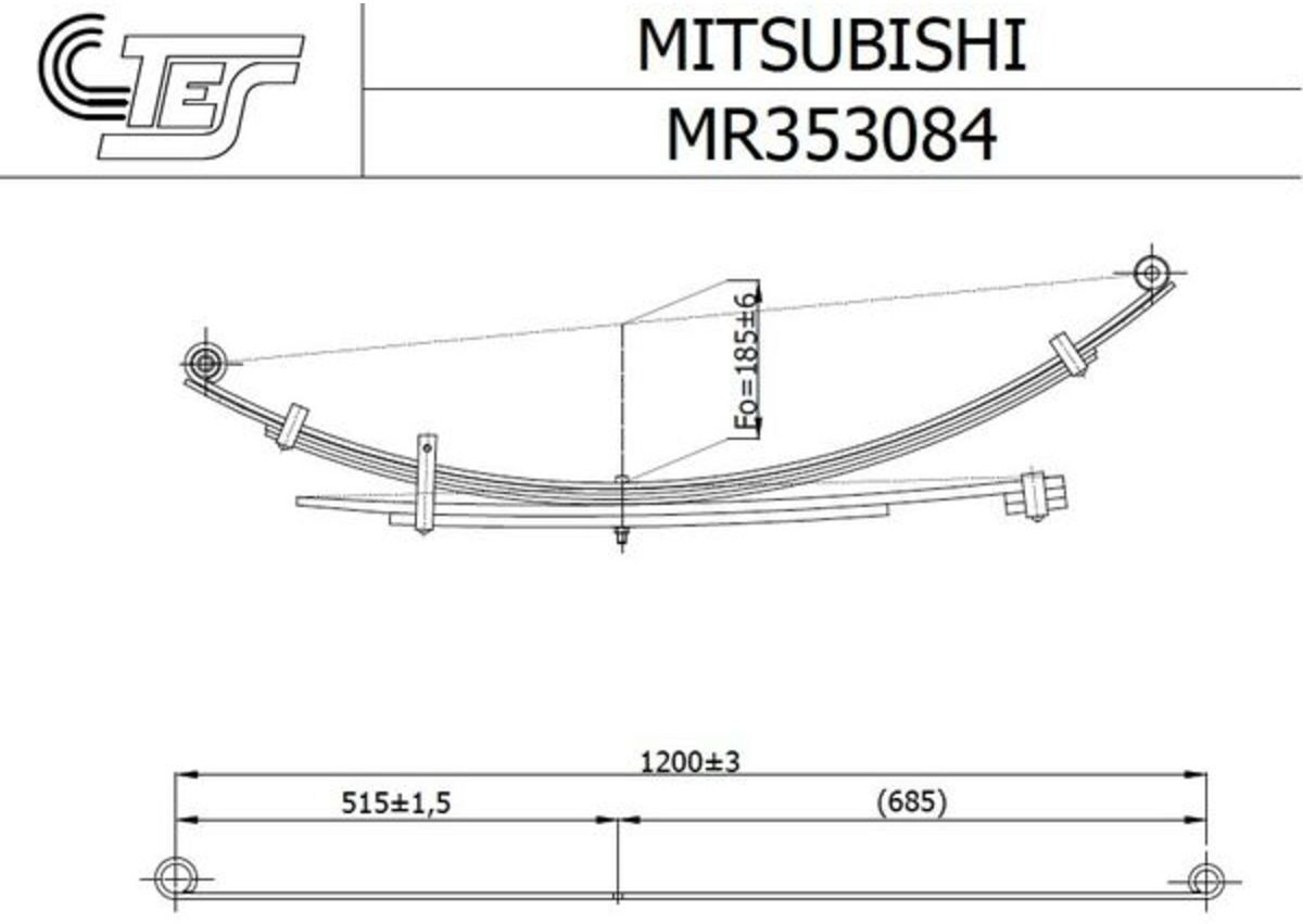 Blattfeder TES MR35308419