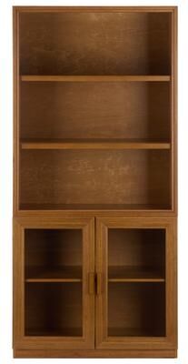 "SEI Furniture Jollie Glass Door Bookcase - 36""W x 17""D x 78""H"