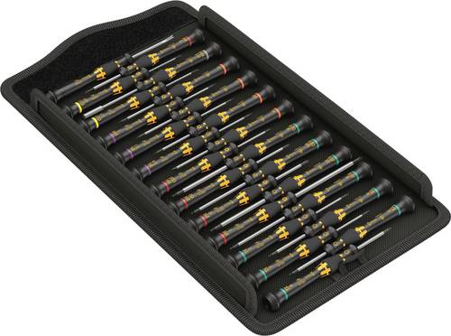 Wera Kraftform ESD Micro Big Pack 1 ESD Schraubendreher-Set 25teilig Kreuzschlitz Phillips, TORX, TORX Plus, Pentalobe, Schlitz, Innen-Sechskant