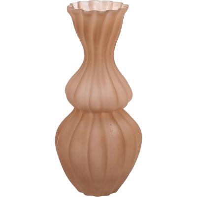 Tischvase CREATIV HOME, beige (braun), H:30cm Ø:14cm, Vasen, mit matter Farbe