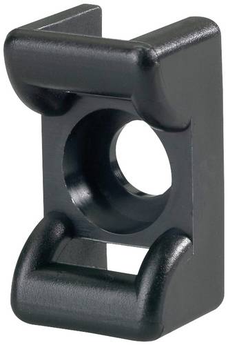 HellermannTyton KR6G5-PA66-BK (100) Befestigungssockel schraubbar 151-24600 Schwarz 100St.