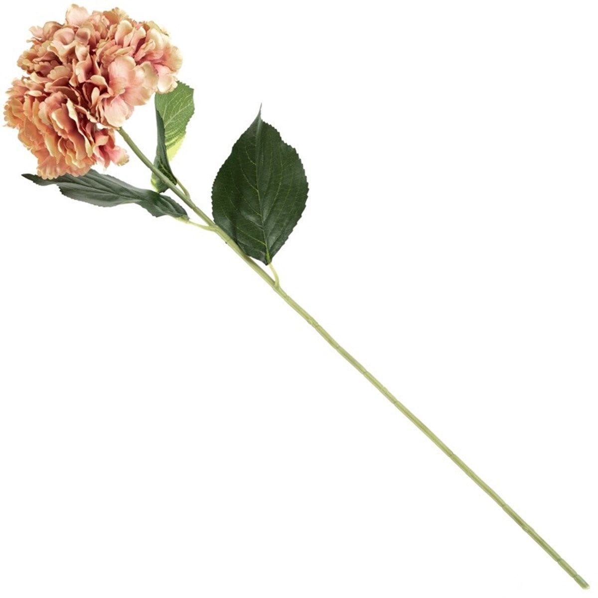 Kunstbloem hortensia oudroze