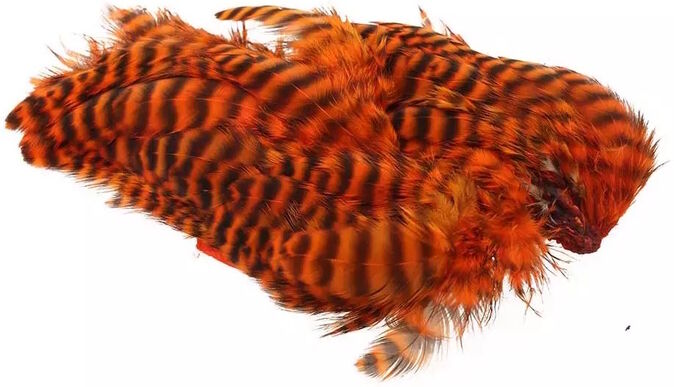 Flyco Grizzly Soft Hackles-Hot Orange
