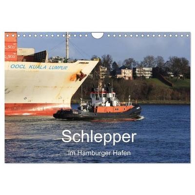 Schlepper im Hamburger Hafen (Wandkalender 2027 DIN A4 quer), CALVENDO Monatskalender